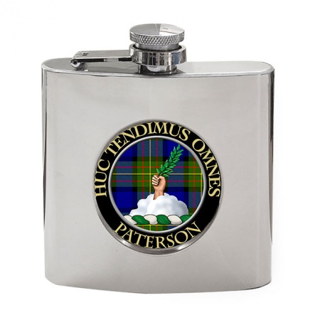 Paterson Scottish Clan Crest Hip Flask