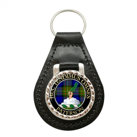 Paterson Scottish Clan Crest Leather Key Fob