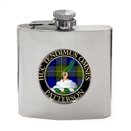 Patterson Scottish Clan Crest Hip Flask