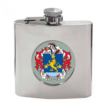Pedersen (Denmark) Coat of Arms Hip Flask