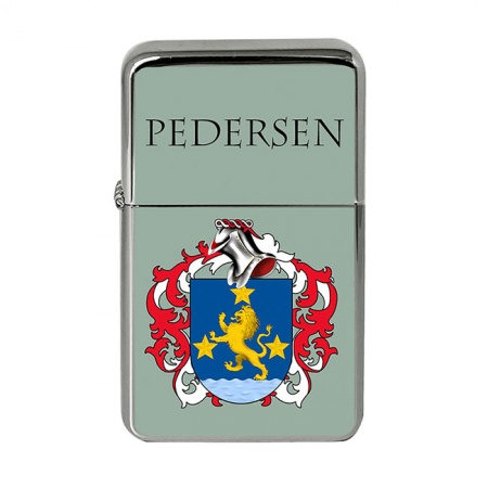 Pedersen (Denmark) Coat of Arms Flip Top Lighter