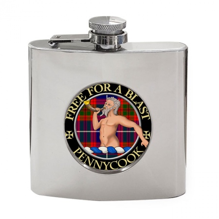 Pennycook Scottish Clan Crest Hip Flask