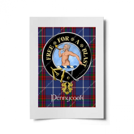 Pennycook Scottish Clan Crest Ready to Frame Print