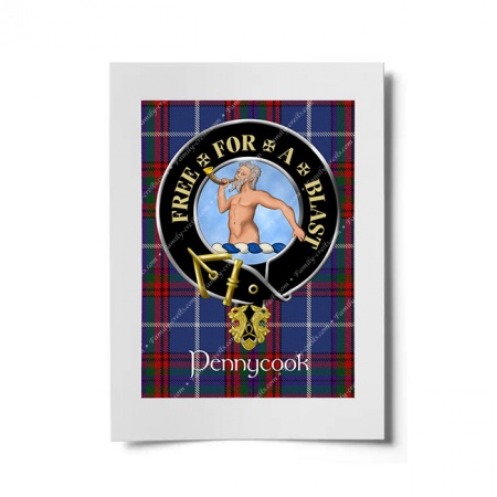 Pennycook Scottish Clan Crest Ready to Frame Print