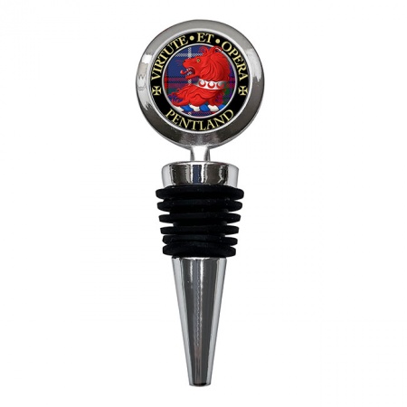 Pentland Scottish Clan Crest Bottle Stopper