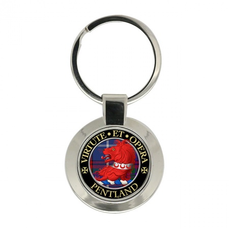 Pentland Scottish Clan Crest Key Ring