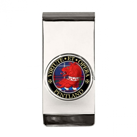 Pentland Scottish Clan Crest Money Clip