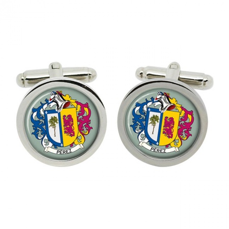 Perez (Spain) Coat of Arms Cufflinks