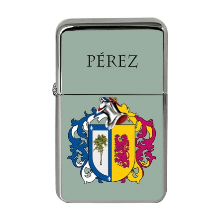Perez (Spain) Coat of Arms Flip Top Lighter