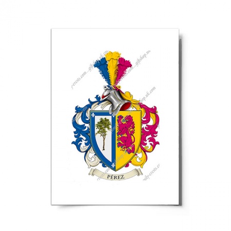 Perez (Spain) Coat of Arms Print