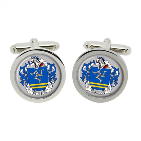 Persson (Sweden) Coat of Arms Cufflinks