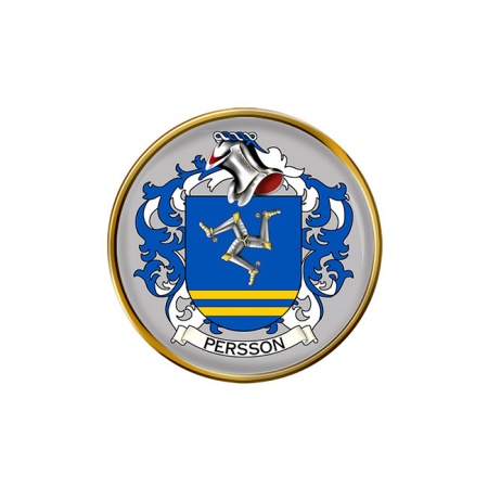 Persson (Sweden) Coat of Arms Pin Badge