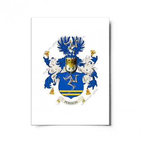 Persson (Sweden) Coat of Arms Print