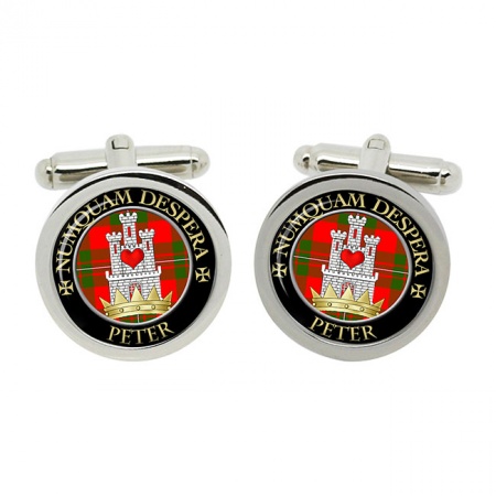 Peter Scottish Clan Crest Cufflinks