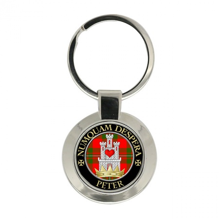 Peter Scottish Clan Crest Key Ring