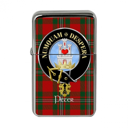 Peter Scottish Clan Crest Flip Top Lighter