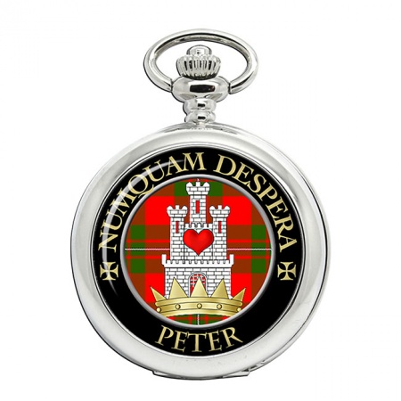 Peter Scottish Clan Crest Pocket Watch
