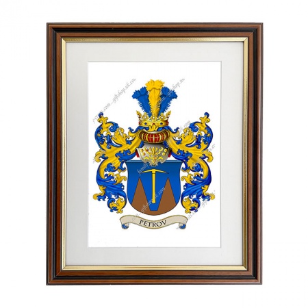 Petrov (Russia) Coat of Arms Framed Print