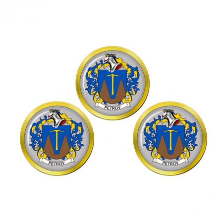 Petrov (Russia) Coat of Arms Golf Ball Markers