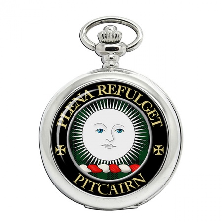 Pitcairn Scottish Clan Crest Pocket Watch