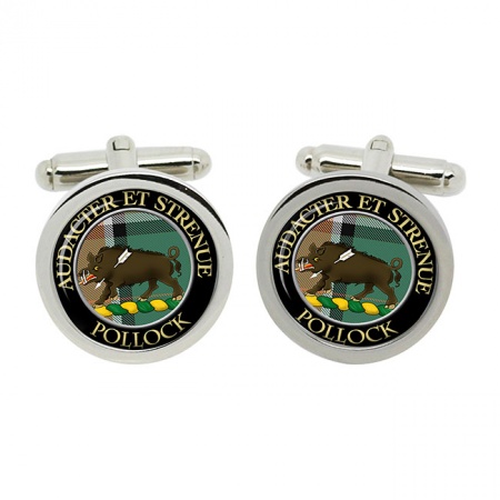 Pollock Scottish Clan Crest Cufflinks