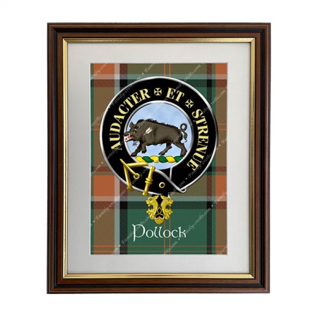 Pollock Scottish Clan Crest Framed Print