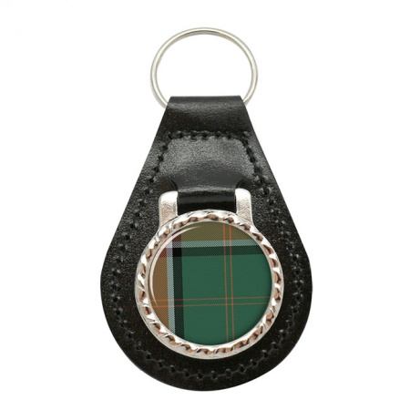 Pollock Scottish Tartan Leather Key Fob