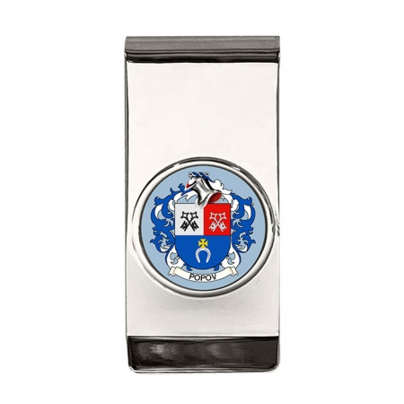 Popov (Russia) Coat of Arms Money Clip