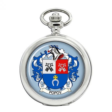 Popov (Russia) Coat of Arms Pocket Watch