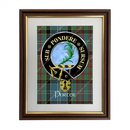 Porter Scottish Clan Crest Framed Print