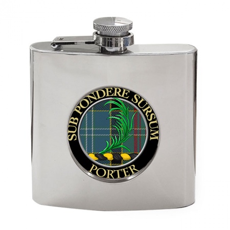 Porter Scottish Clan Crest Hip Flask