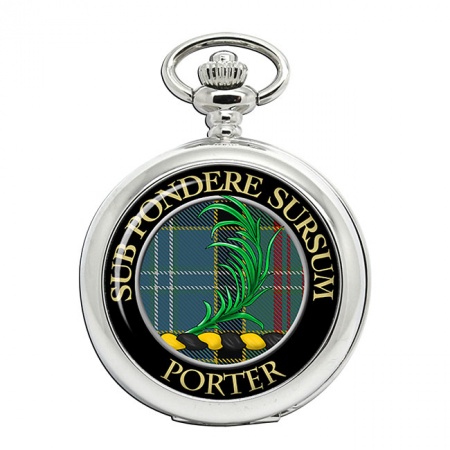 Porter Scottish Clan Crest Pocket Watch