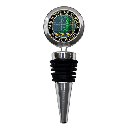 Porterfield Scottish Clan Crest Bottle Stopper