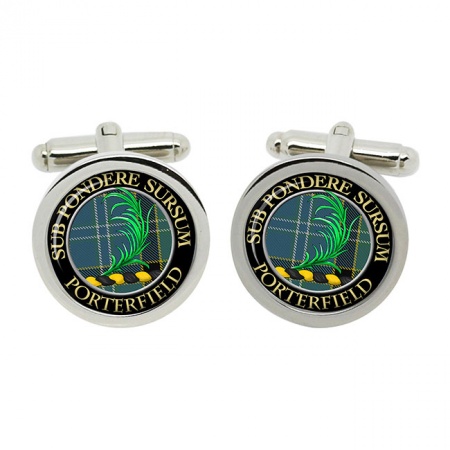 Porterfield Scottish Clan Crest Cufflinks