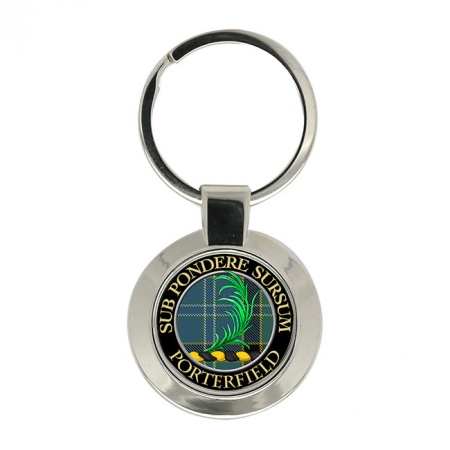 Porterfield Scottish Clan Crest Key Ring