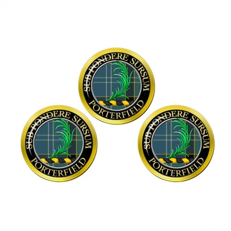 Porterfield Scottish Clan Crest Golf Ball Markers