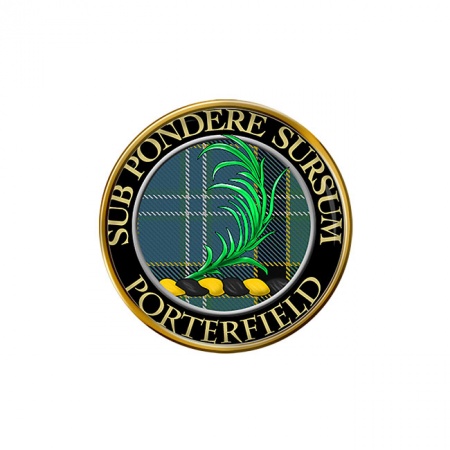 Porterfield Scottish Clan Crest Pin Badge