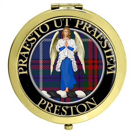 Preston Scottish Clan Crest Compact Mirror