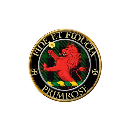 Primrose Scottish Clan Crest Pin Badge