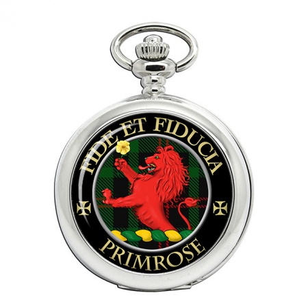 Primrose Scottish Clan Crest Pocket Watch