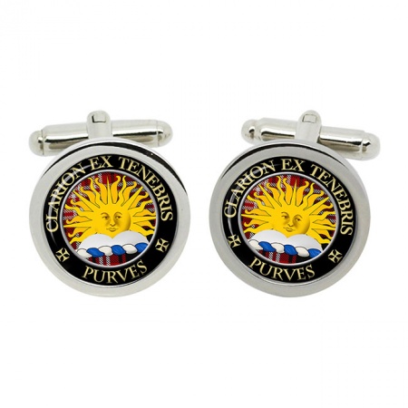 Purves Scottish Clan Crest Cufflinks