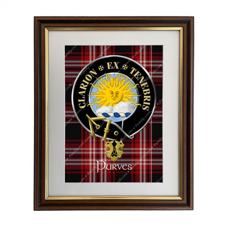 Purves Scottish Clan Crest Framed Print