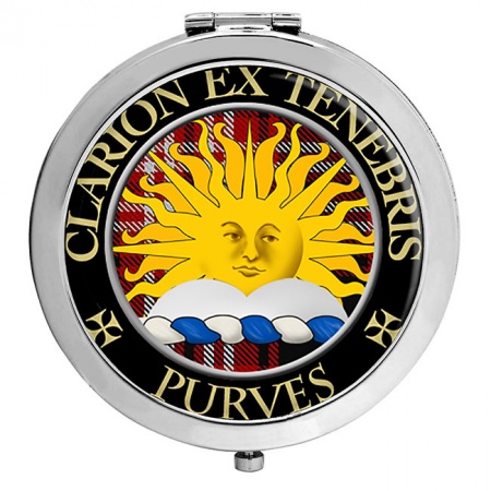 Purves Scottish Clan Crest Compact Mirror