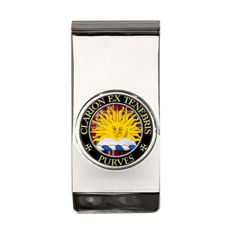 Purves Scottish Clan Crest Money Clip