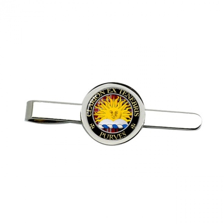 Purves Scottish Clan Crest Tie Clip