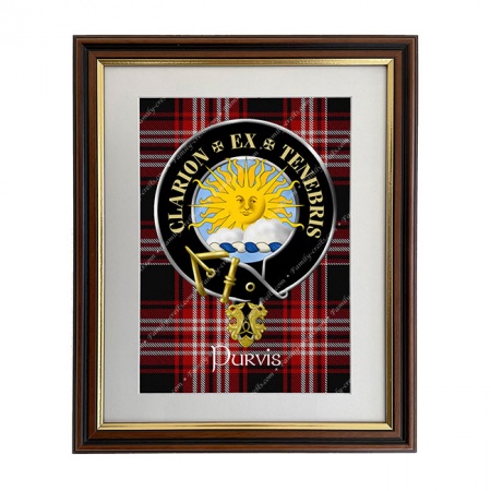 Purvis Scottish Clan Crest Framed Print