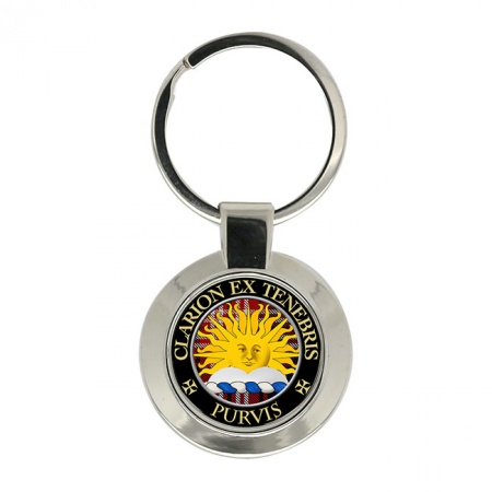 Purvis Scottish Clan Crest Key Ring
