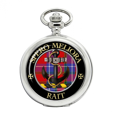 Rait Scottish Clan Crest Pocket Watch