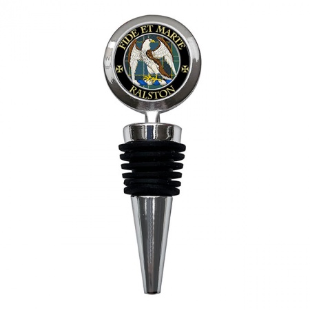 Ralston Scottish Clan Crest Bottle Stopper