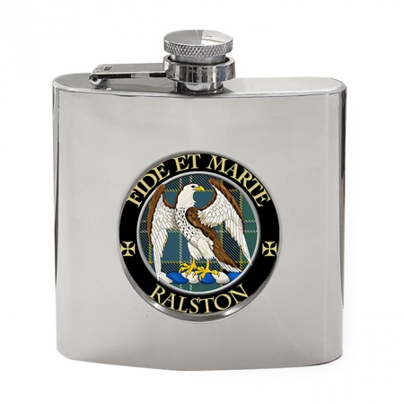 Ralston Scottish Clan Crest Hip Flask